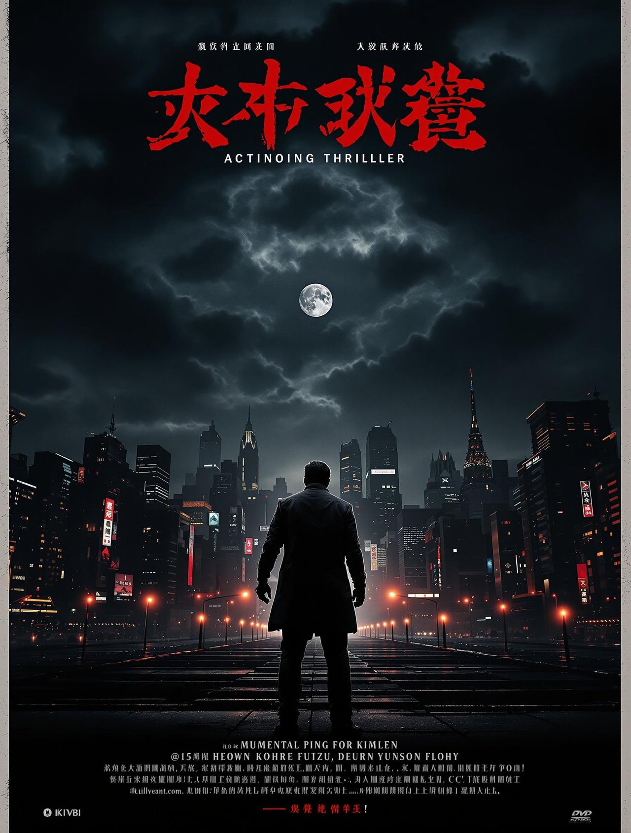 陌陌影视出品悬疑刑侦作品《暗夜追凶》高清海报